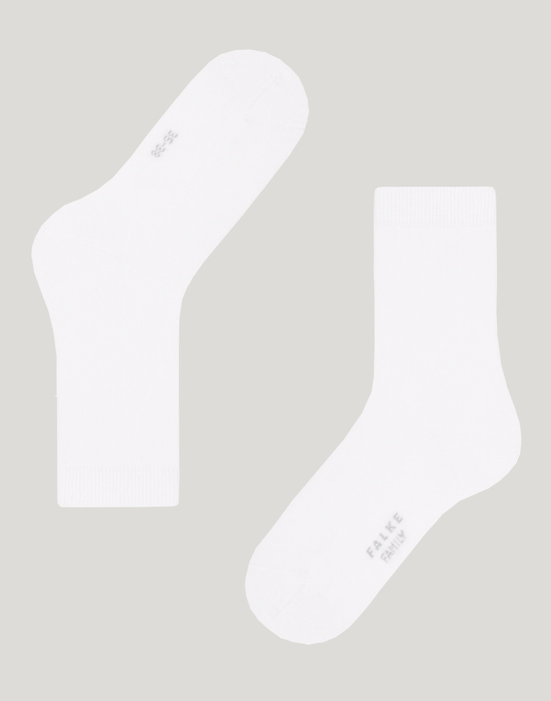 falke cotton family sokk hvit