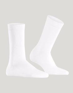 falke cotton family sokk hvit