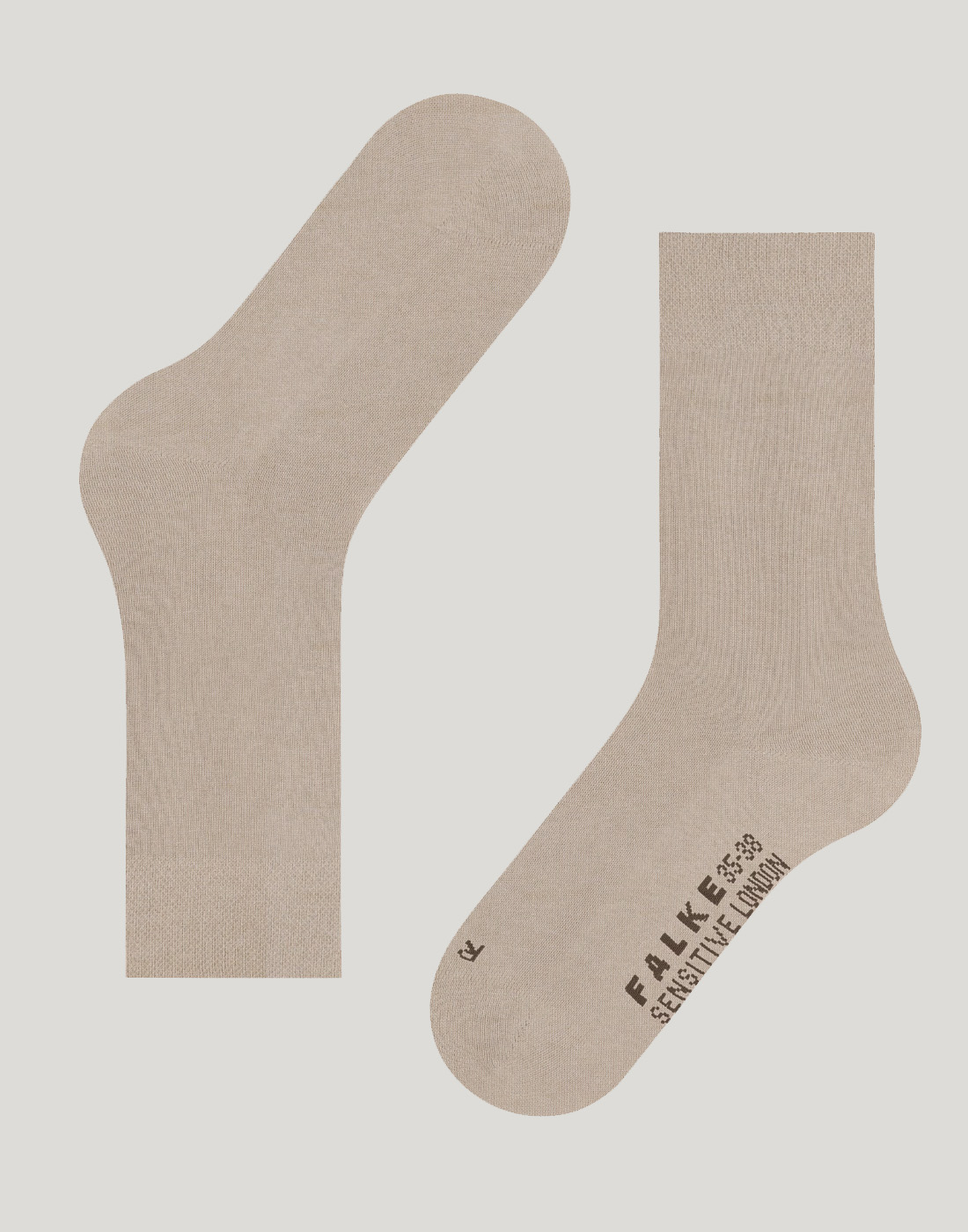 falke london sokk beige 46472-4541-2 falke london sokk beige linen mele