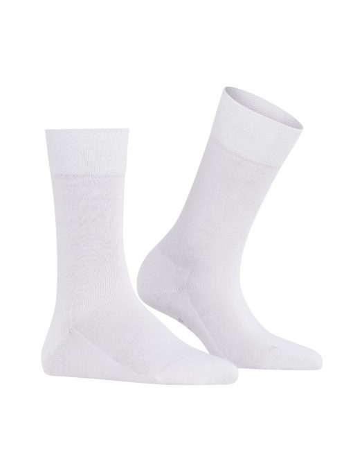 falke london sokk bomull hvit