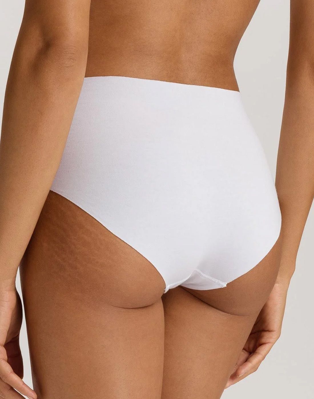 hanro invisible cotton maxi høy truse hvit