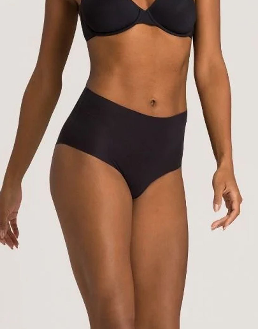 hanro maxi high waist bomull truse svart