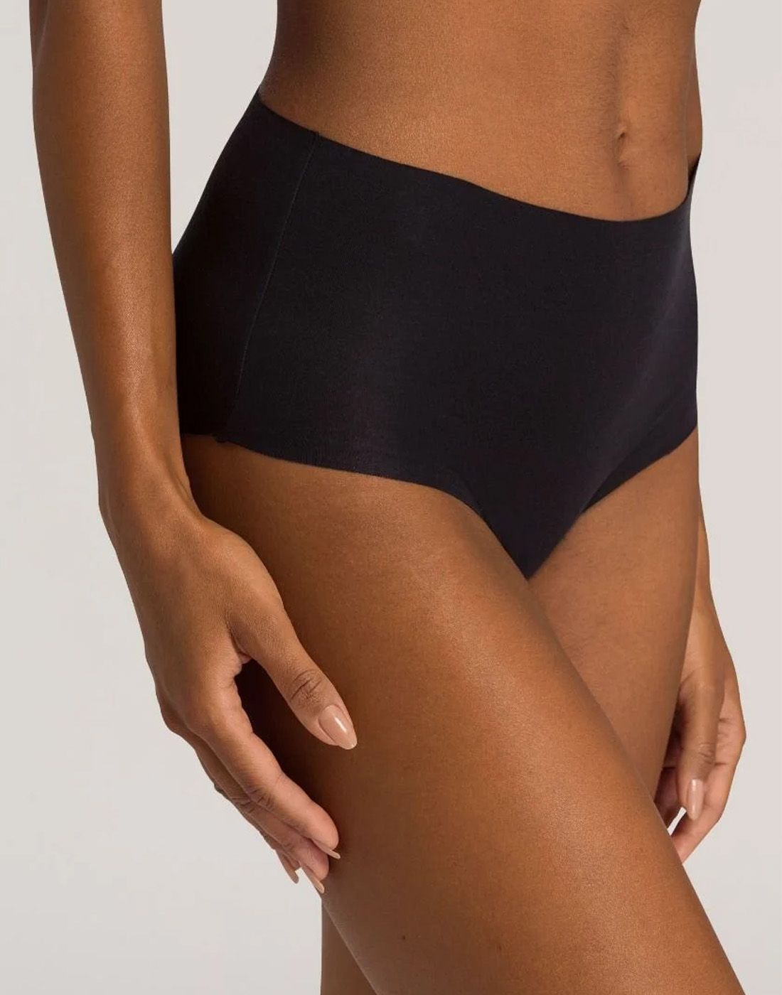 hanro maxi high waist bomull truse svart