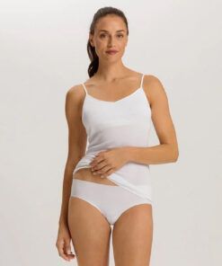 hanro invisible cotton midi truse hvit