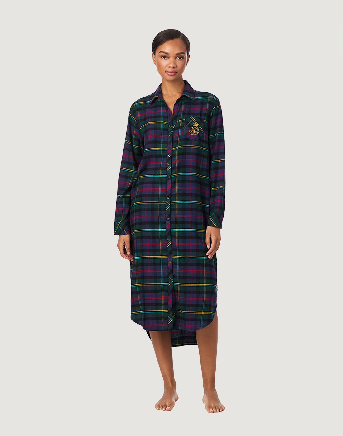 Polo ralph lauren nattskjorte multi plaid