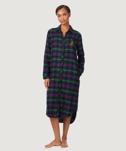 Polo ralph lauren nattskjorte multi plaid