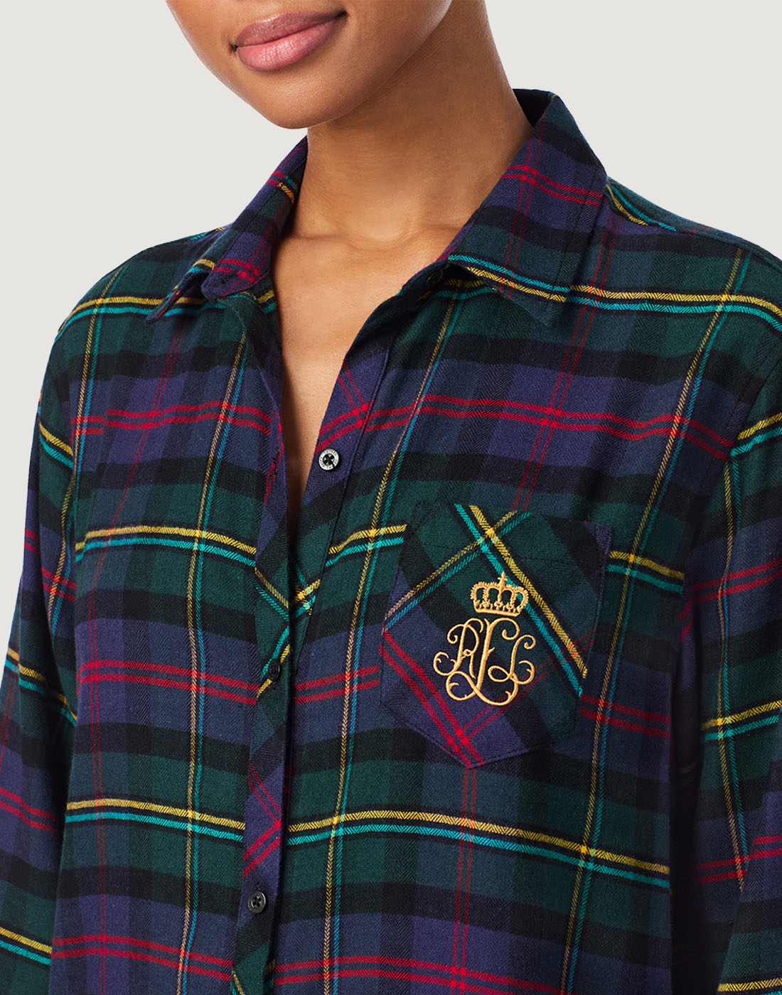 Polo ralph lauren nattskjorte multi plaid
