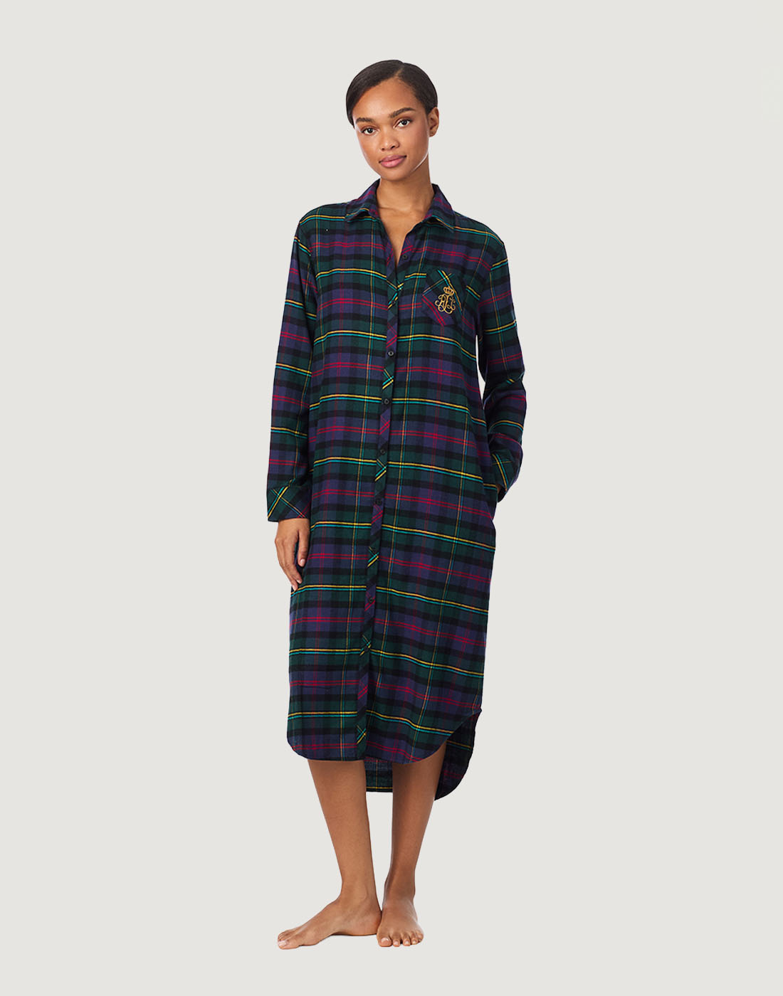 Polo ralph lauren nattskjorte multi plaid