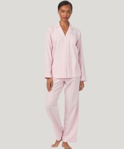 N92448 ralph lauren pysjamas skjorte bukse rosa