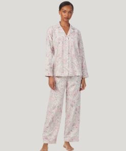 N92448 ralph lauren pysjamas skjorte bukse rosa