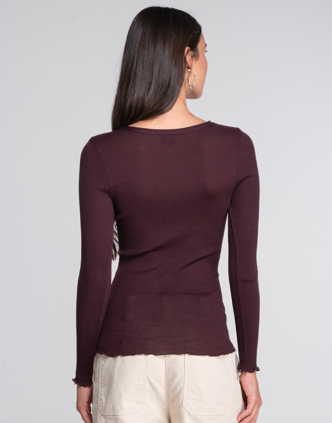 oscalito 3446R burgunder lilla ullundertøy