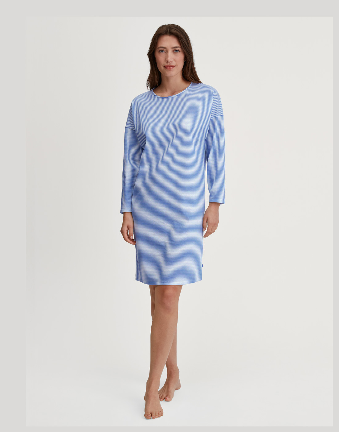 calida lovely nights nattkjole hydrangea blue