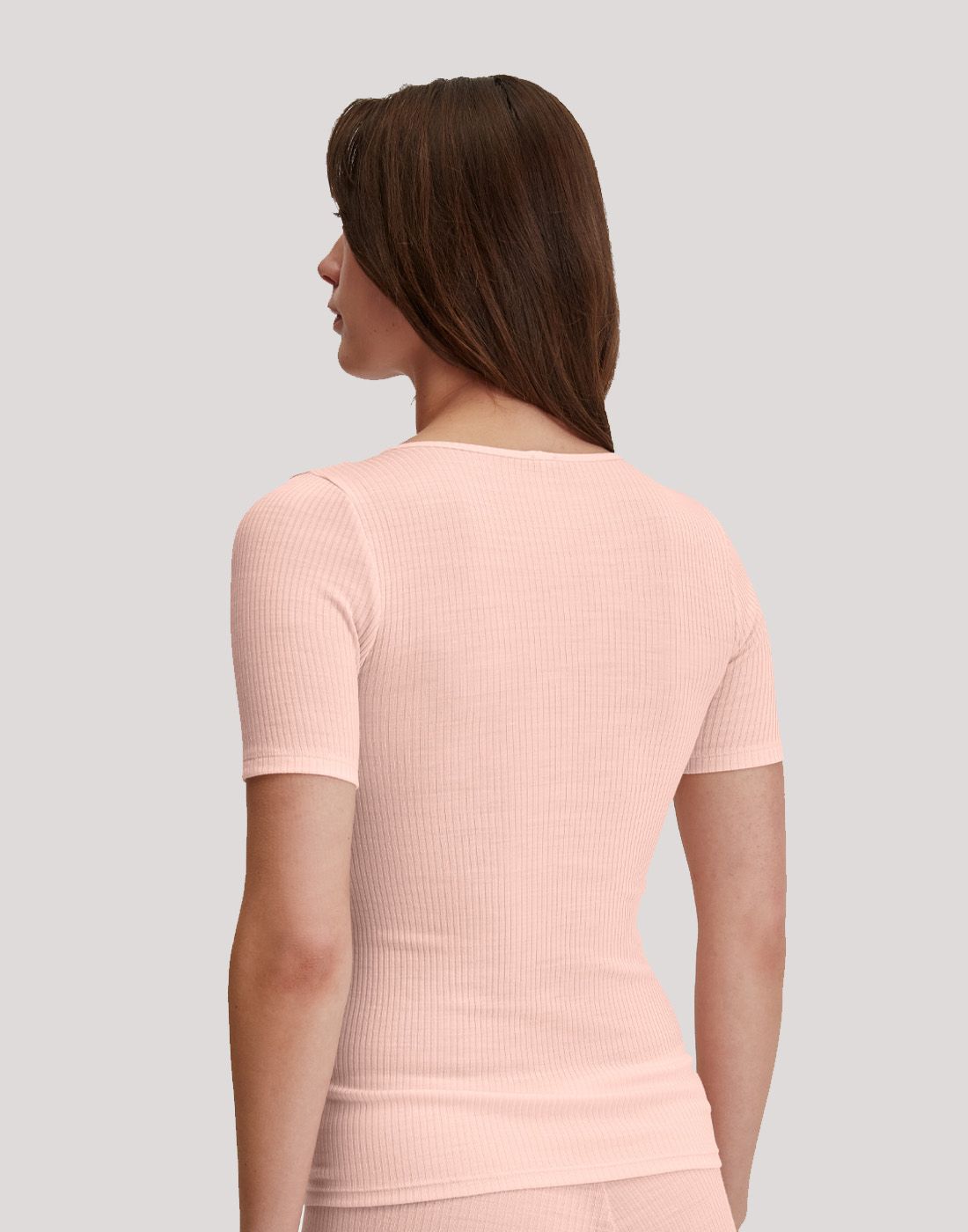 Calida silky wool joy t-skjorte blonde ull silke fersken