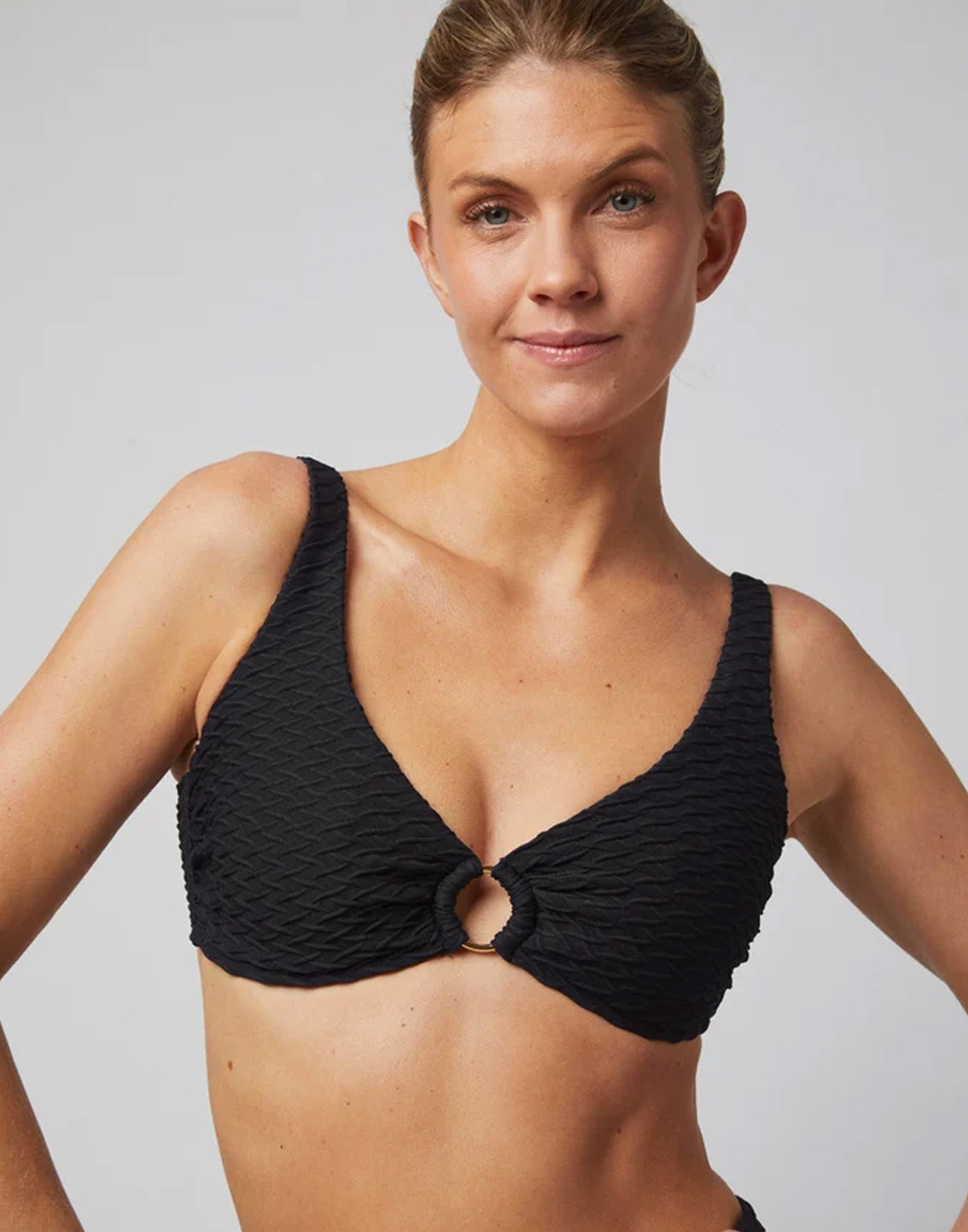 Paula mermaid seaweed bikini svart