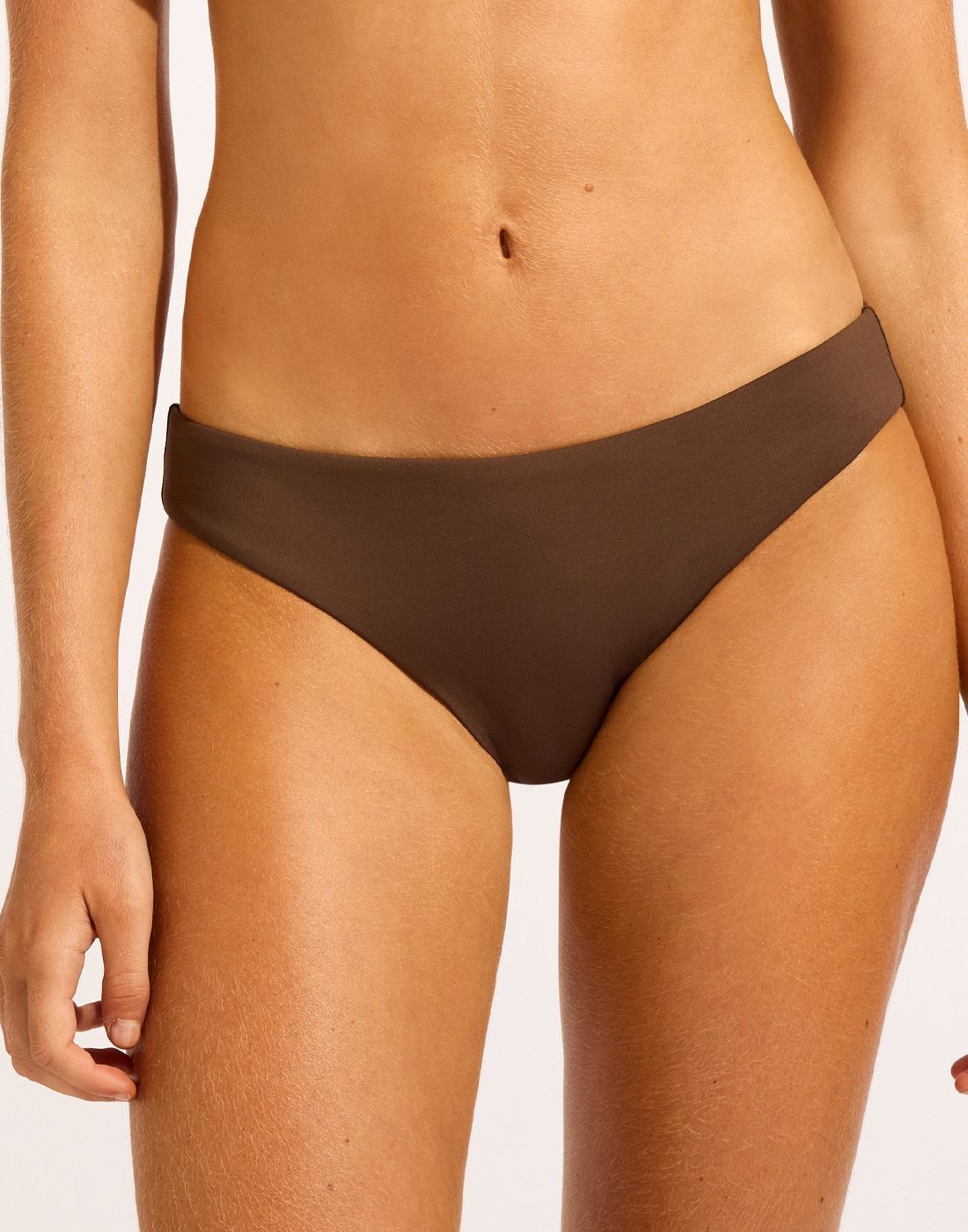 Seafolly collective 40473-942 bikinitruse dark chocolate front Seafolly collective 40473-942 bikinitruse dark chocolate