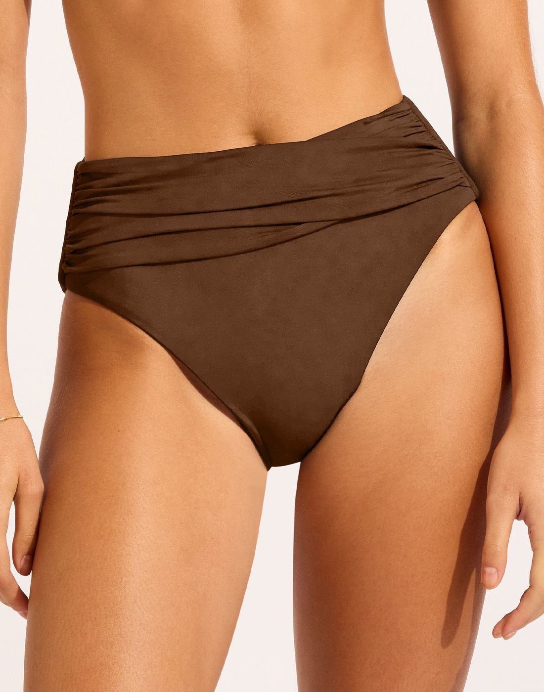 Seafolly collective 40643-942 bikinitruse dark chocolate front Seafolly collective 40643-942 dark chocolate bikinitruse