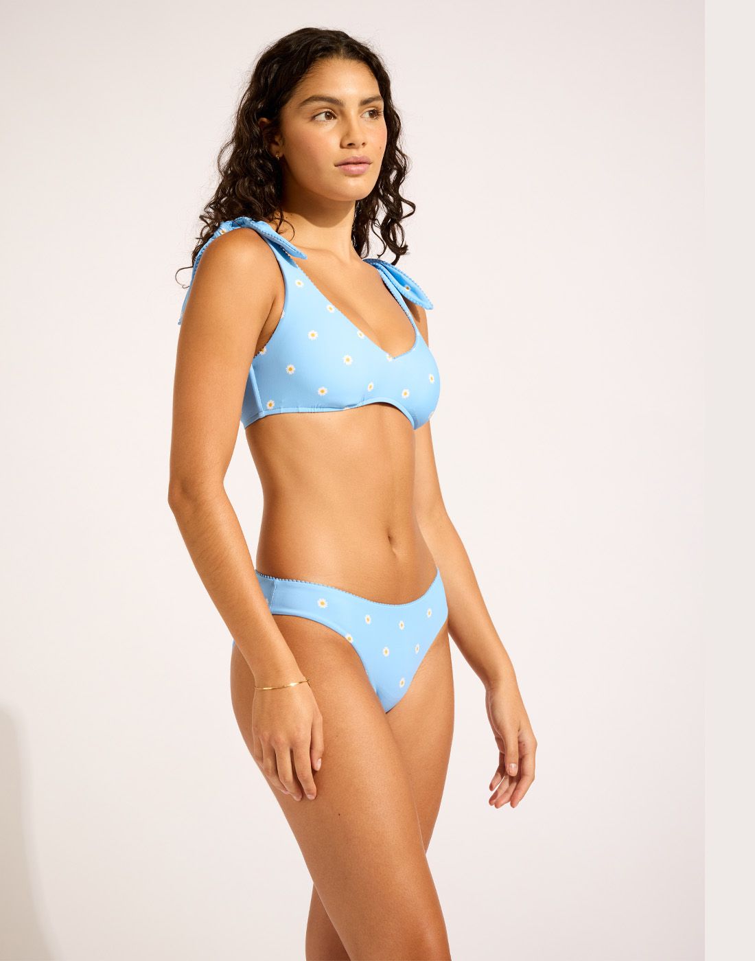 Seafolly daisy chain 31551-271+40473-271 bikini powder blue side