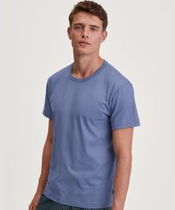 calida basic t-skjorte coastal blue