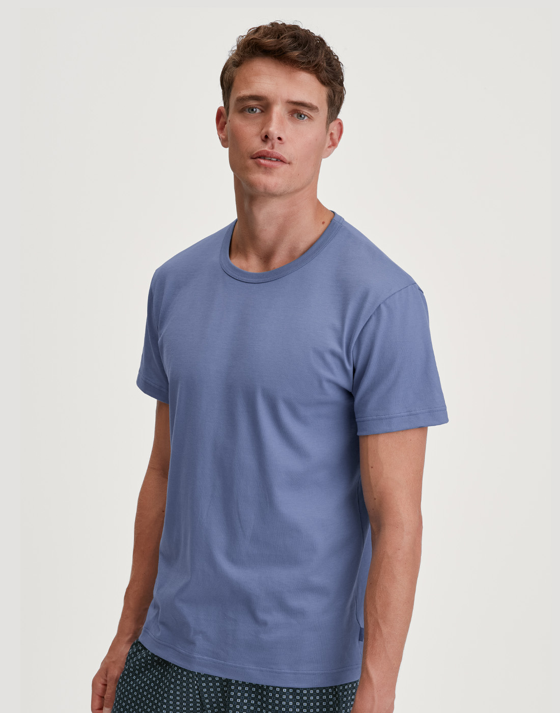 calida basic t-skjorte coastal blue