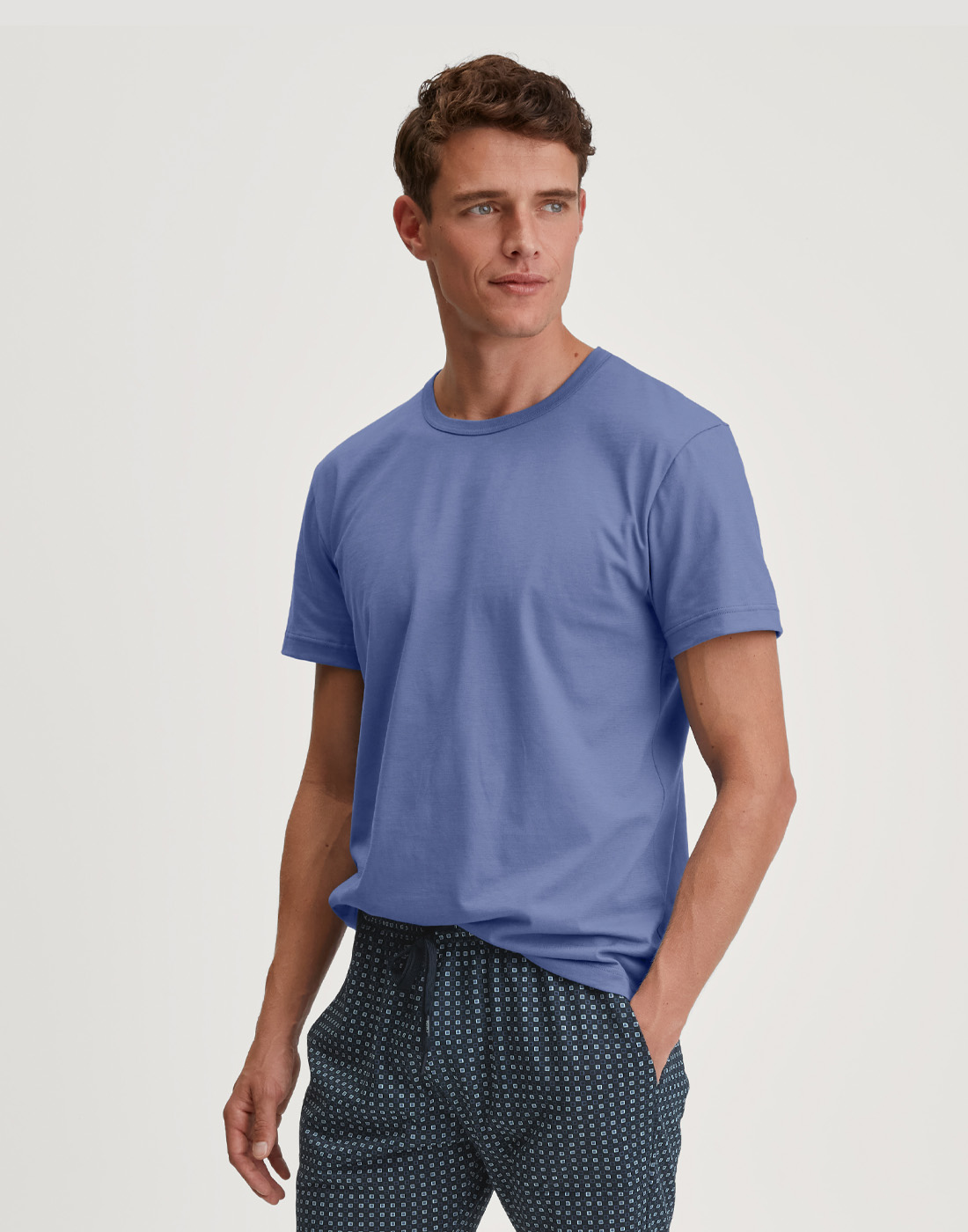 calida basic t-skjorte coastal blue