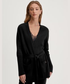 calida cosy collection ull cardigan svart