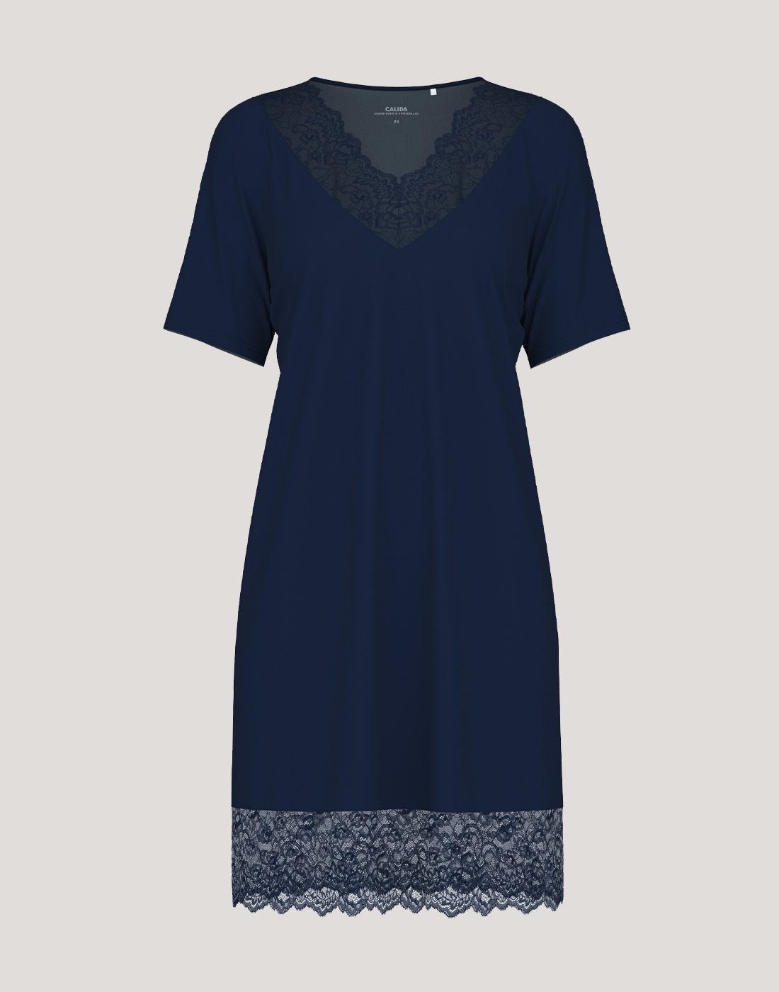 calida elegant dreams nattkjole blonder mørkeblå