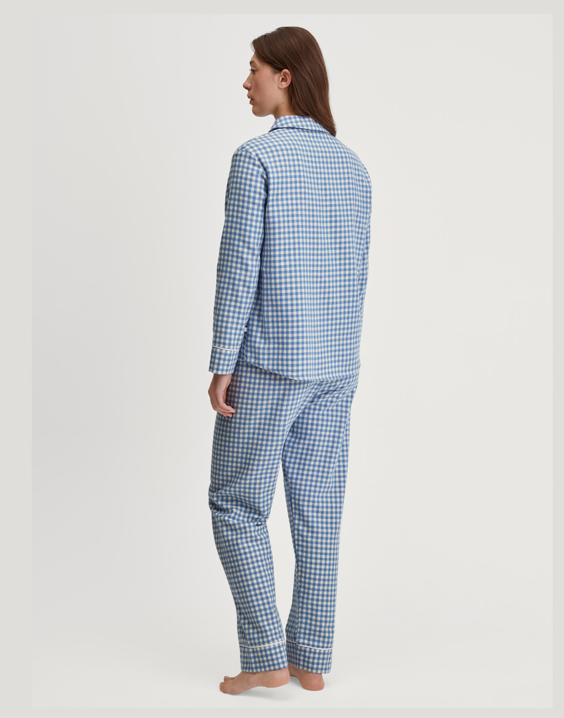 calida flannel dreams pysjamas scandinavian blå