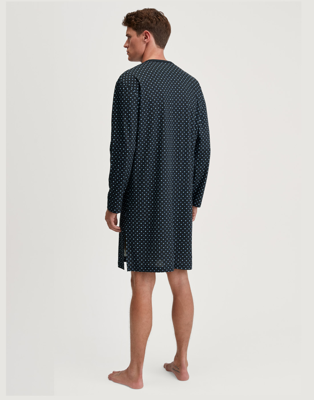 calida herre nattskjorte blå
