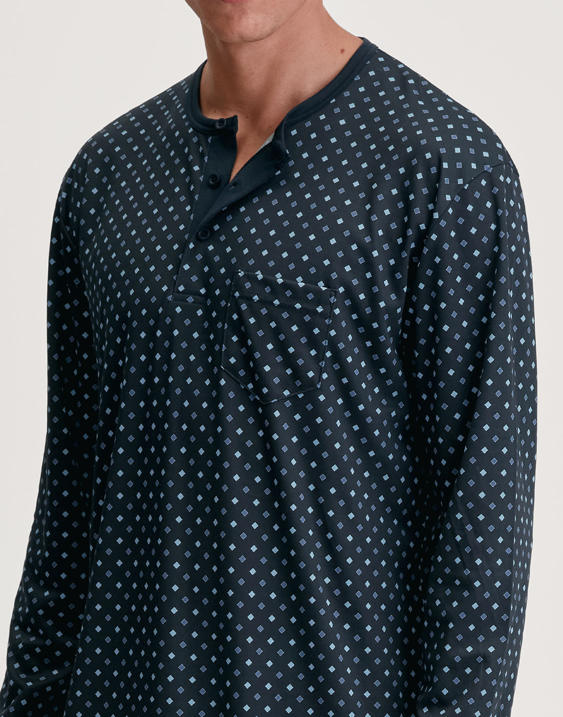 calida herre nattskjorte blå