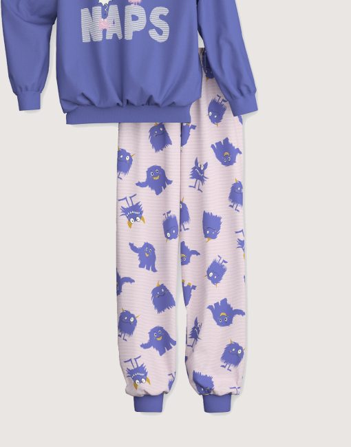 calida kids monsters pysj lilla blå