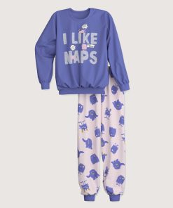 calida kids monsters pysj lilla blå