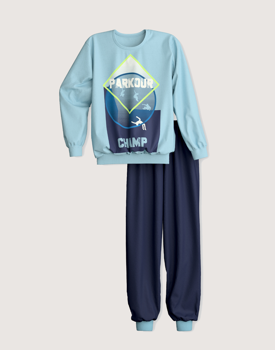 calida kids parkour barnepysj cascade blå