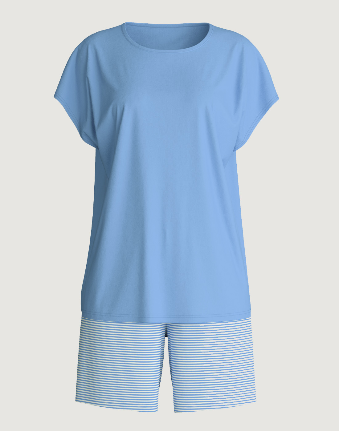 calida lovely nights pysj shorts og t skjorte blå