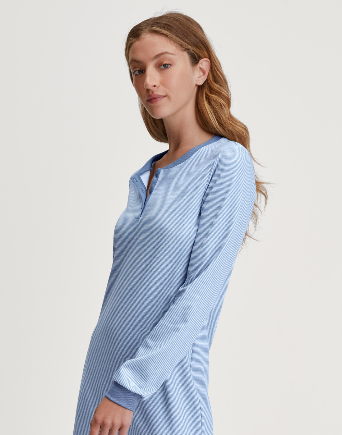 calida lang nattkjole blå