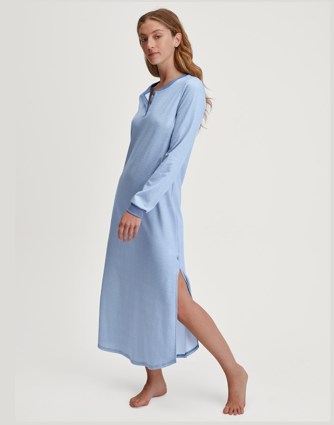 calida lang nattkjole blå