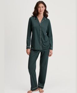 calida night lovers pysjamas deep emerald grønn
