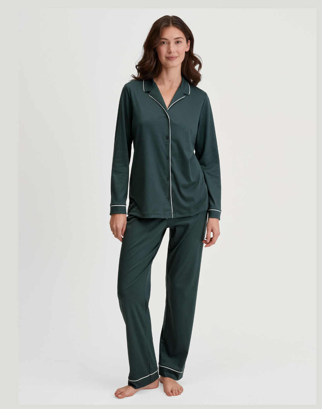 calida night lovers pysjamas deep emerald grønn