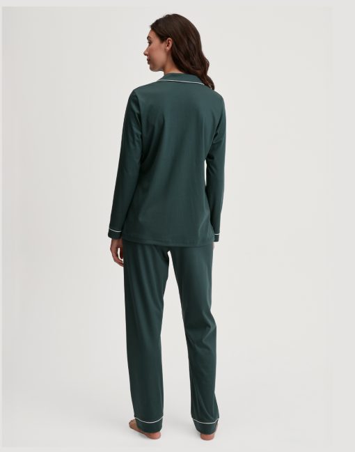 calida night lovers pysjamas deep emerald grønn