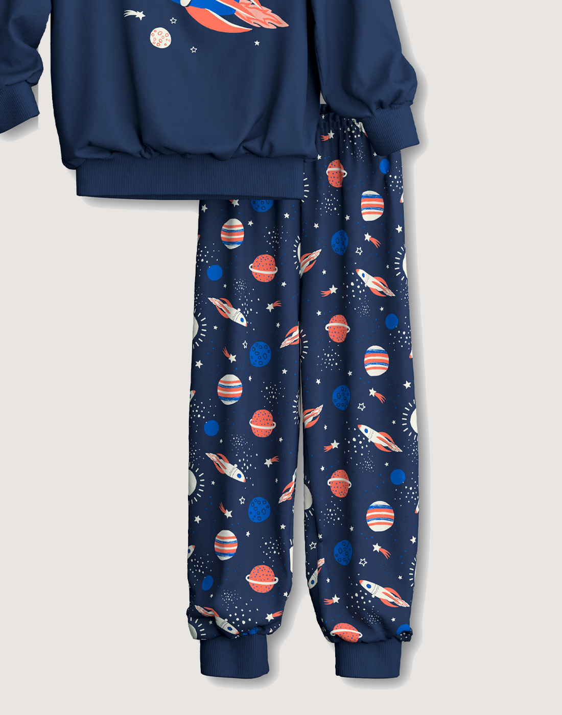 calida pysj barn blå mønster