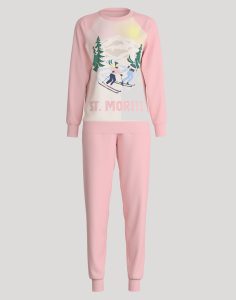 calida pysjamas alpene rosa