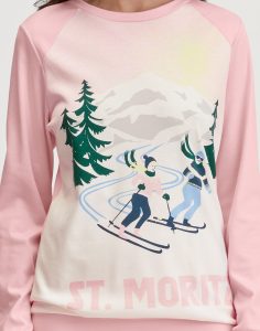 calida pysjamas alpene rosa