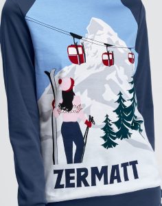 calida pysjamas alpene mørkeblå