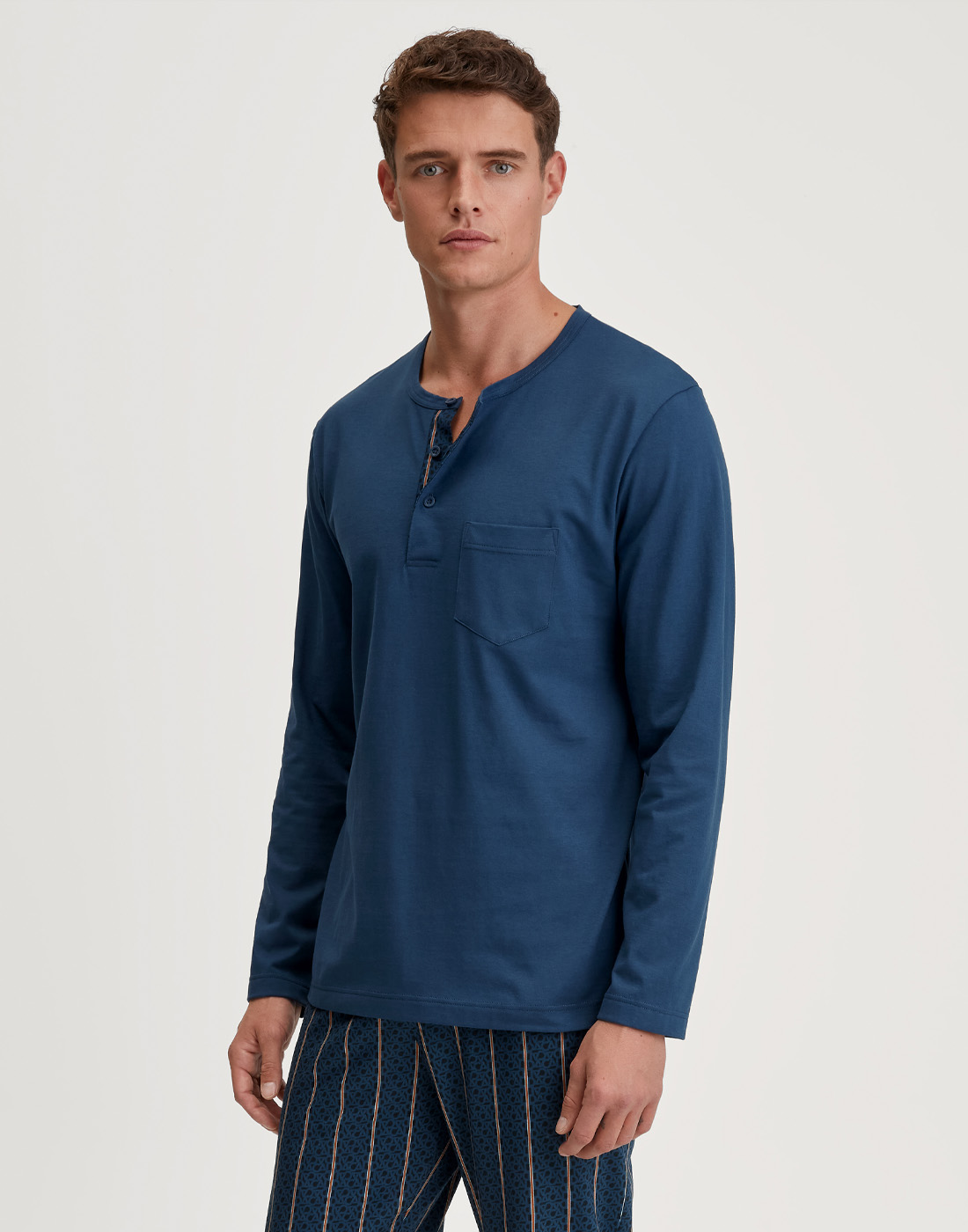 calida herrepysj mørk blå relax imprint