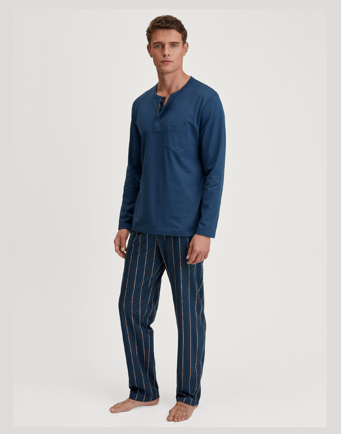 calida herrepysj mørk blå relax imprint