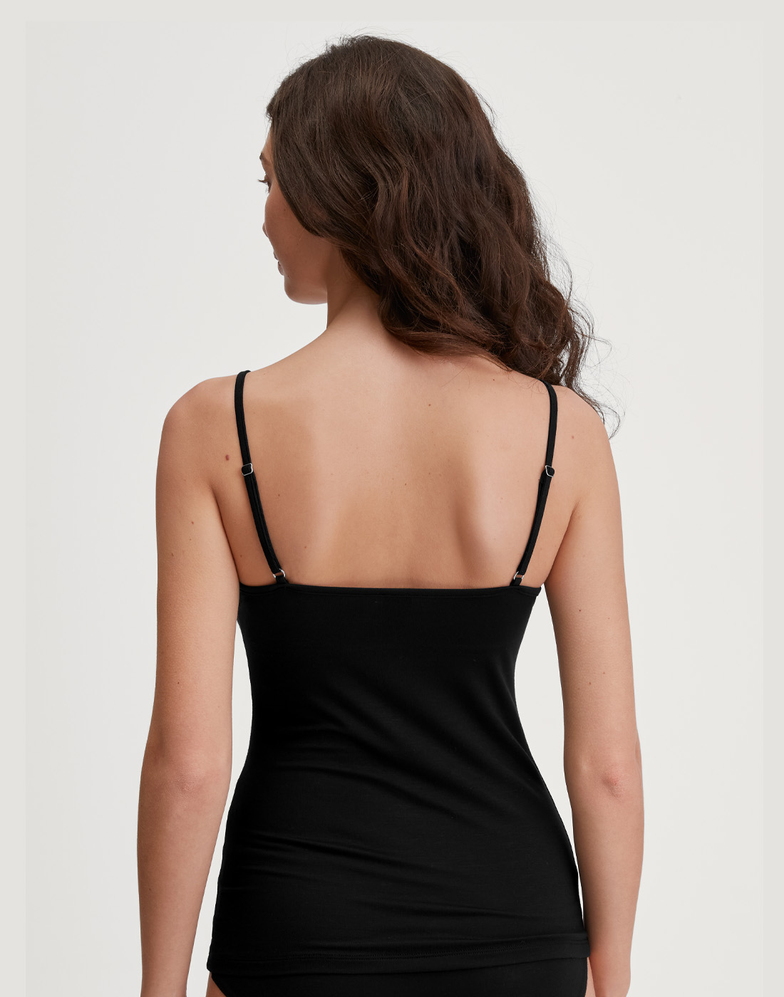 calida seductive lace spaghetti topp svart