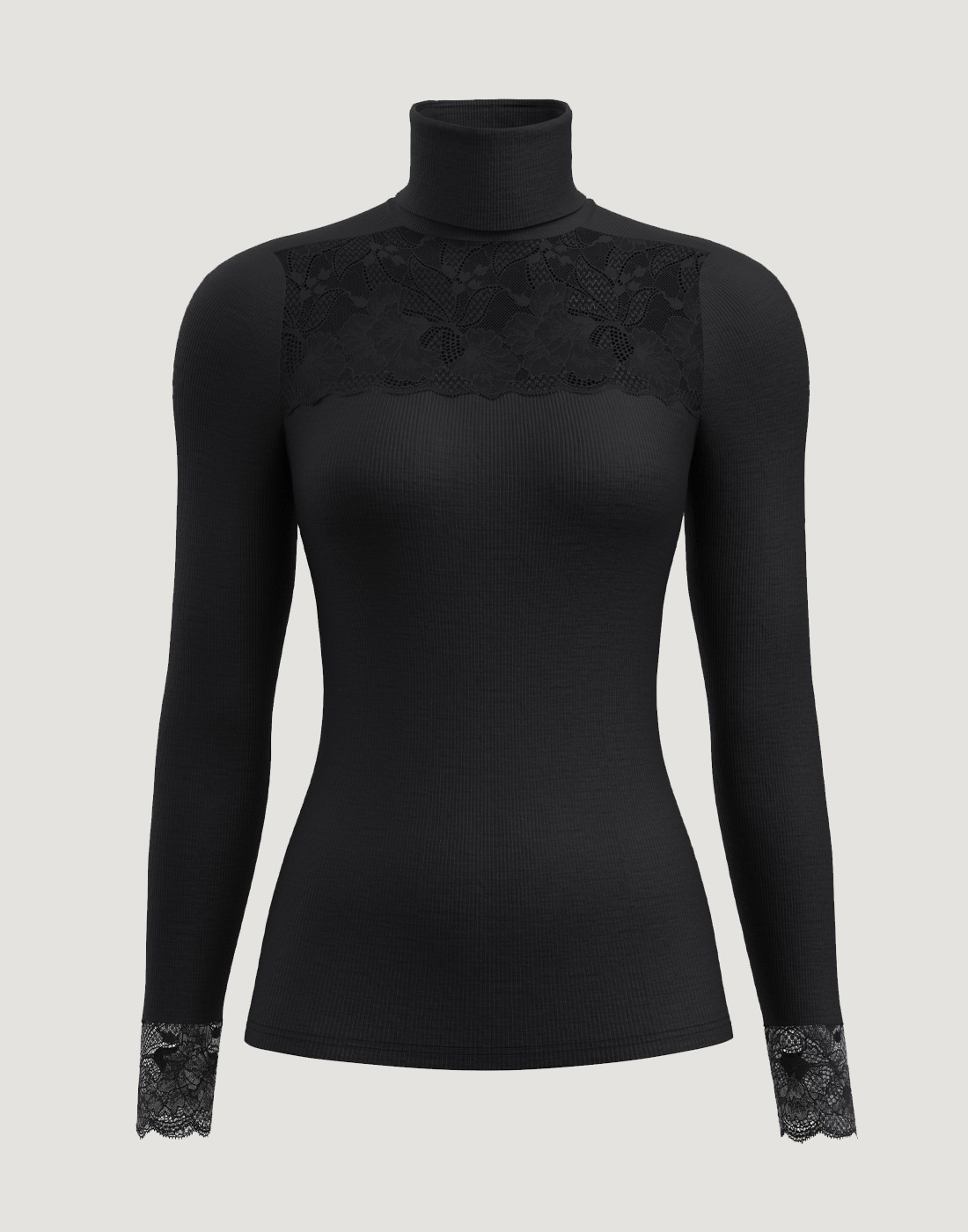 calida silky wool glam høyhalset genser