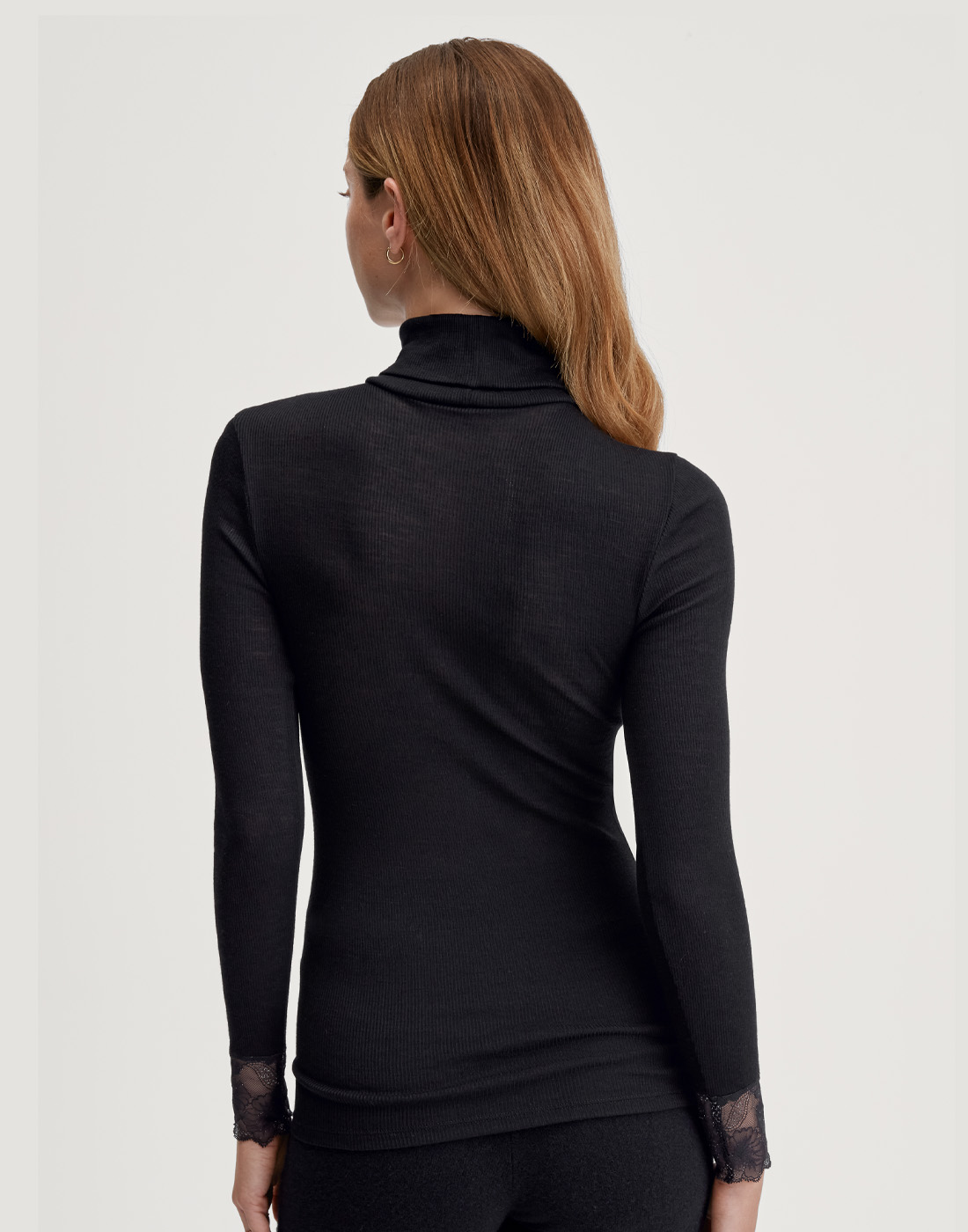 calida silky wool glam høyhalset genser