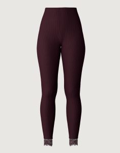 calida silky wool joy leggings cherry rød