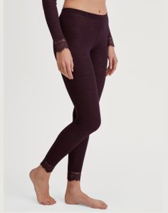 calida silky wool joy leggings cherry rød