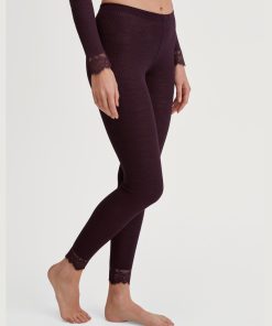 calida silky wool joy leggings cherry rød